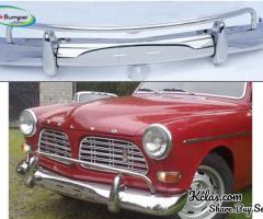 Volvo Amazon Coupe Saloon USA style (1956-1970) bumpers by stainless steel new - 2