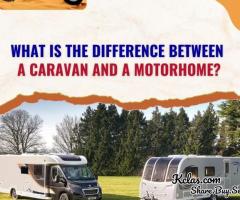 What is the difference between a caravan and a motorhome?