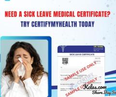 Need a Sick Leave  Medical Certificate? Try Certify My Health Today - 1