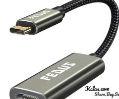 FEDUS Usb C To Hdmi Adapter 4K@60Hz Type-C To Hdmi Female Converter Cable