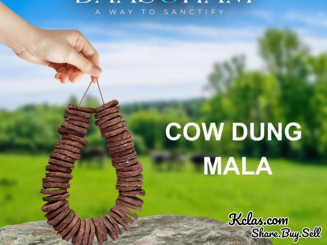COW DUNG GARLAND IN INDIA - 1
