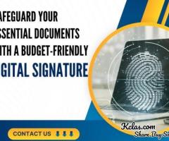 Safeguard your essential documents with a budget-friendly digital signature.