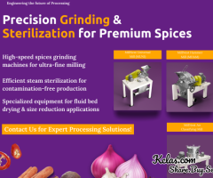 High-Speed Grinding & Steam Sterilization for Spices | MillNest