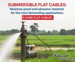 Durable Submersible Flat Cables – High-Quality & Waterproof