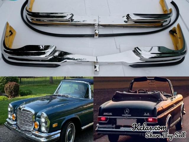  Mercedes W111 3.5 coupe bumpers with Rubber - 1