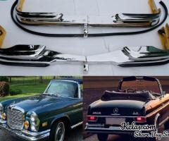 Mercedes W111 3.5 coupe bumpers with Rubber - 1