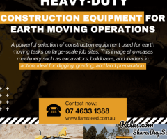 Heavy-Duty Construction Equipment for Earth Moving – Reliable Machines at Great Prices!